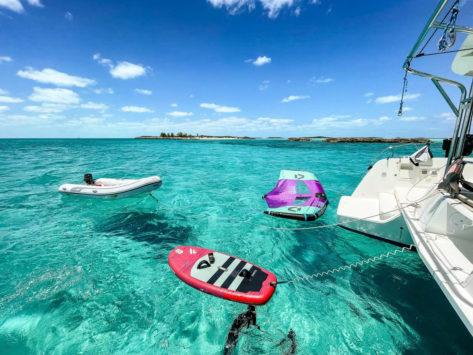 Wingfoiling Cruise Exumas Bahamas